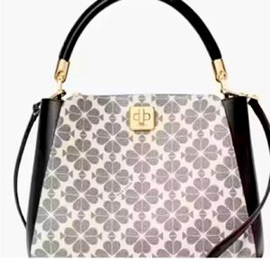 NWOT Kate Spade Flower Pvc Medium Top Handle Satchel